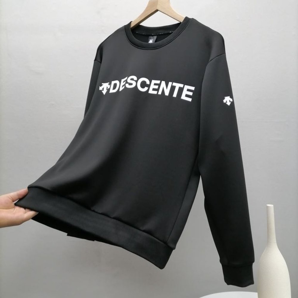Descente Men's quick-drying casual sports sweater round neck pullover